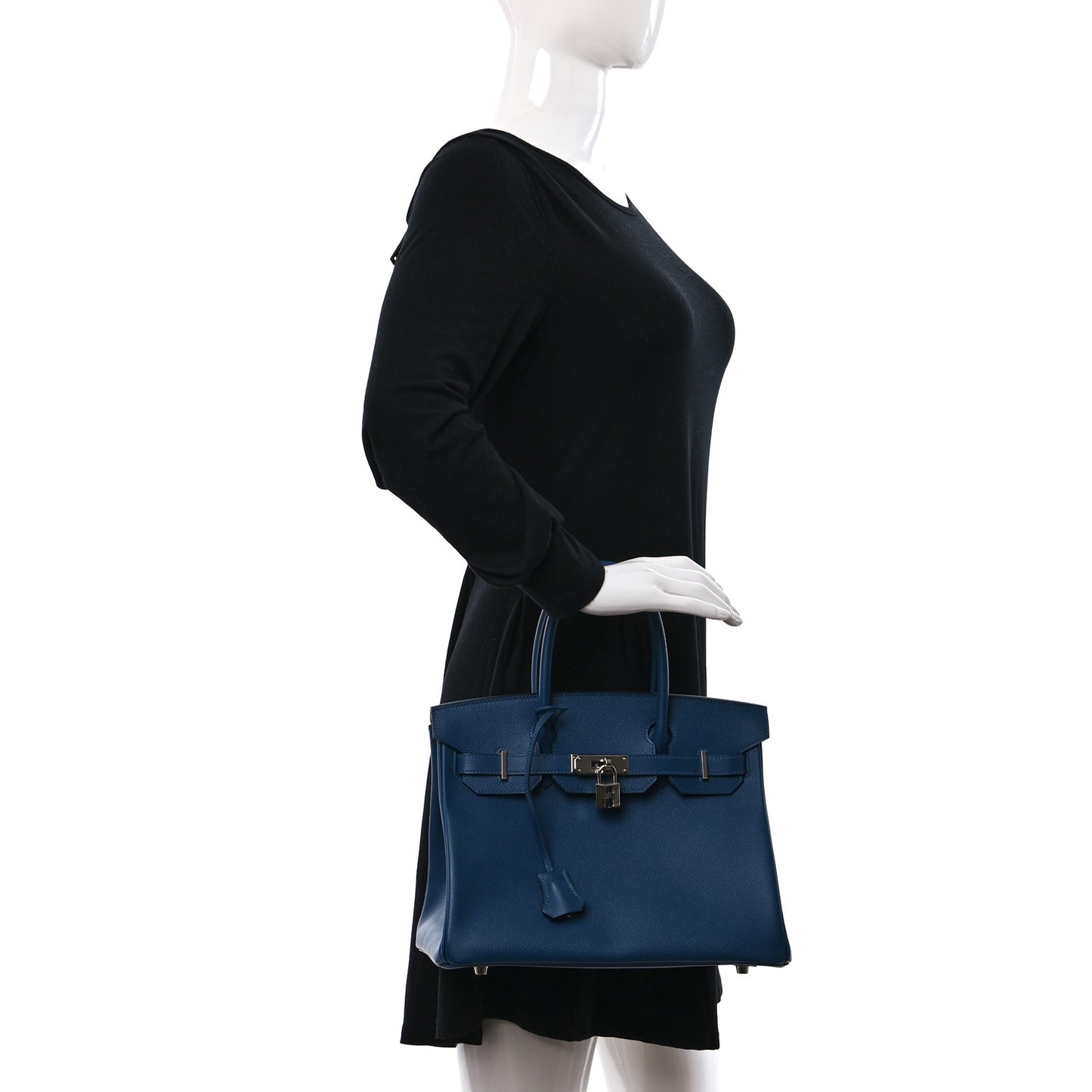Epsom Birkin 30 Deep Blue