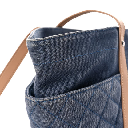 Chanel Denim CC Flower Tote Blue 20 of 22