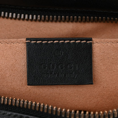 Gucci Calfskin Matelasse Small GG Marmont Chain Shoulder Bag Black 6 of 11