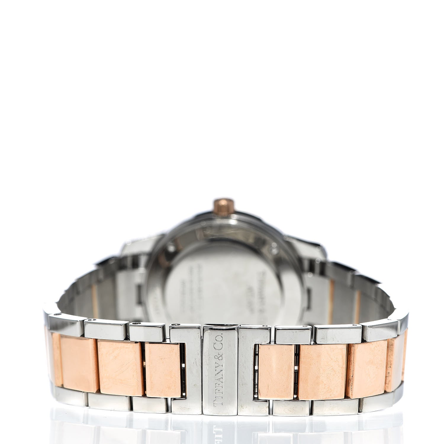 Tiffany Stainless Steel 18K Rose Gold 29mm Atlas 2-Hand Quartz Watch 4 of 6