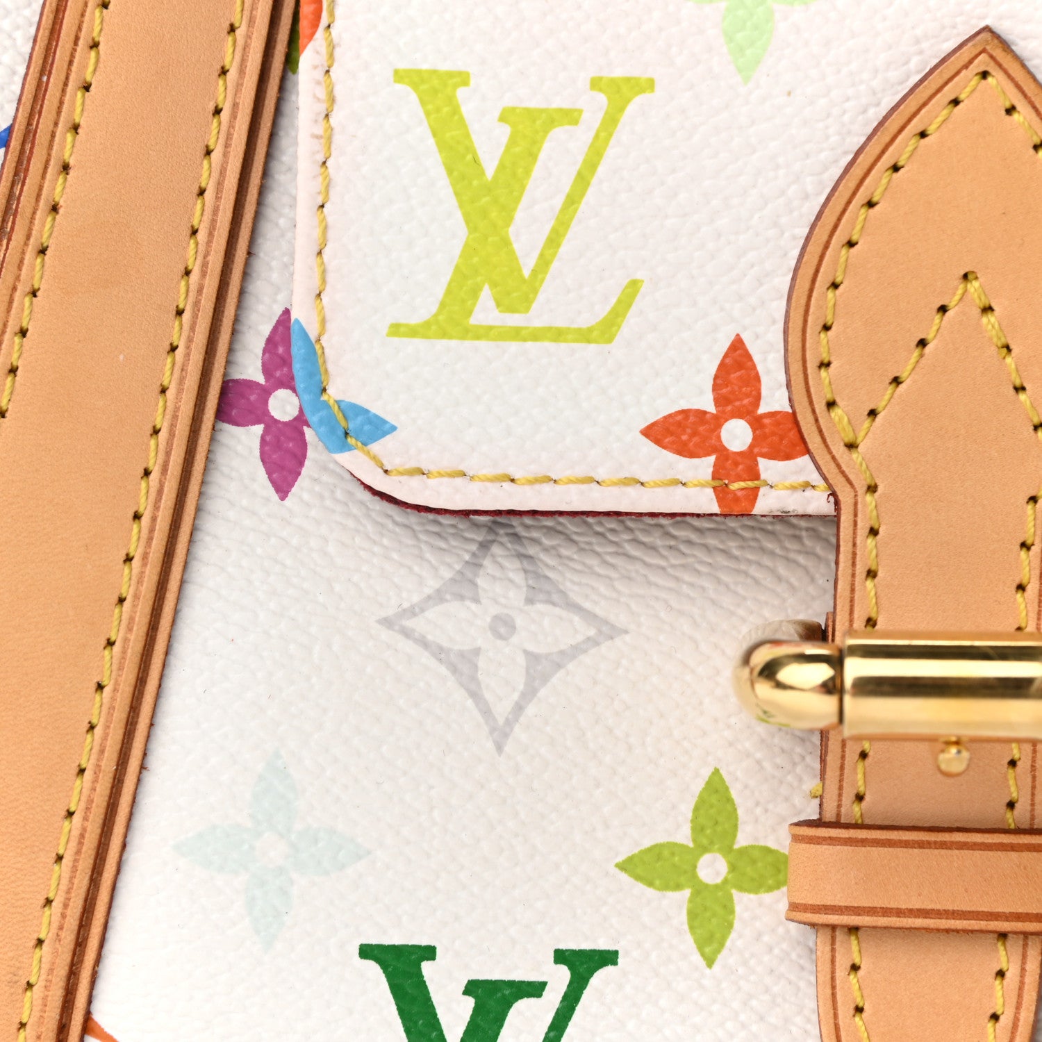 Louis Vuitton Monogram Multicolor Priscilla White 11 of 12