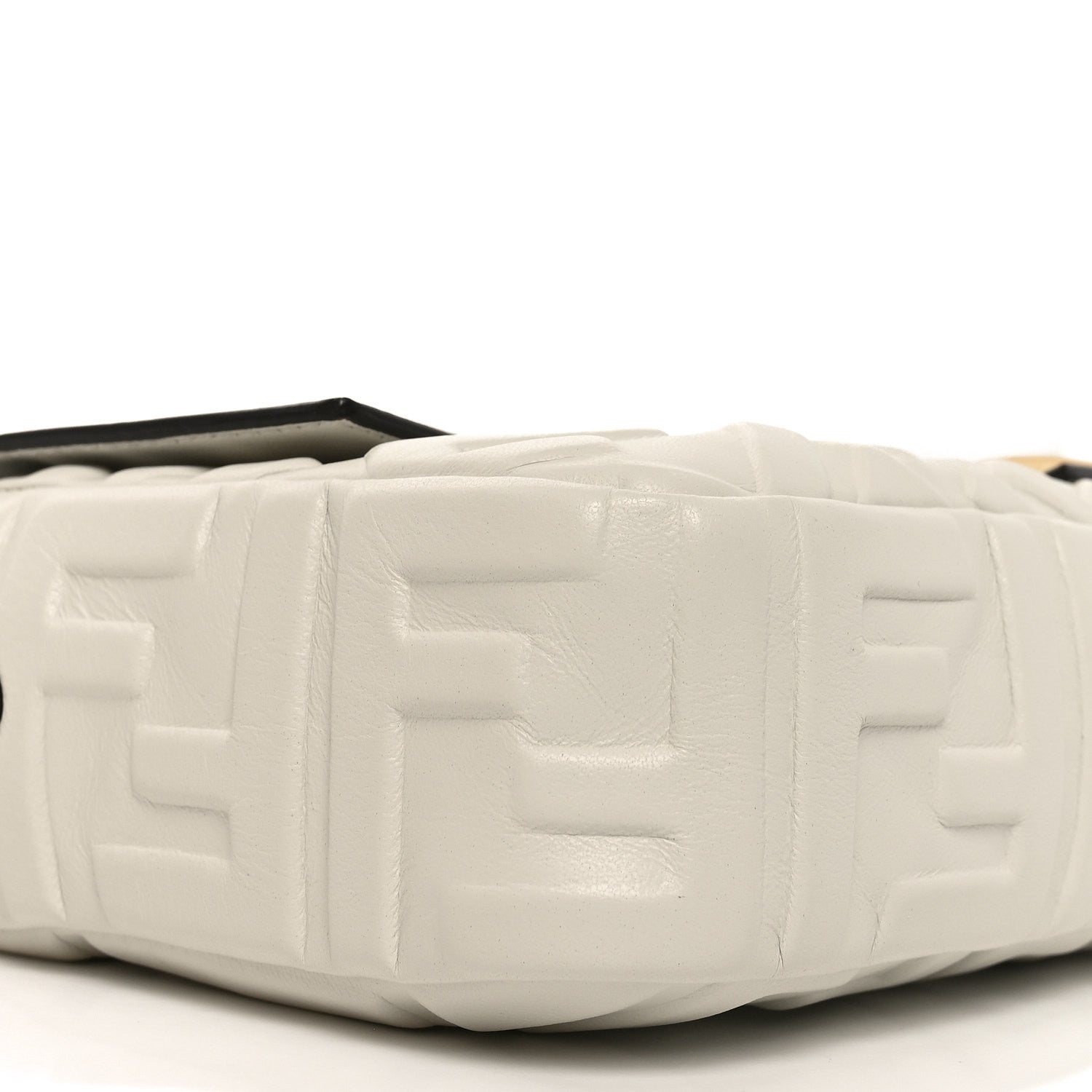 Fendi Nappa FF 1974 Embossed Baguette White 8 of 10