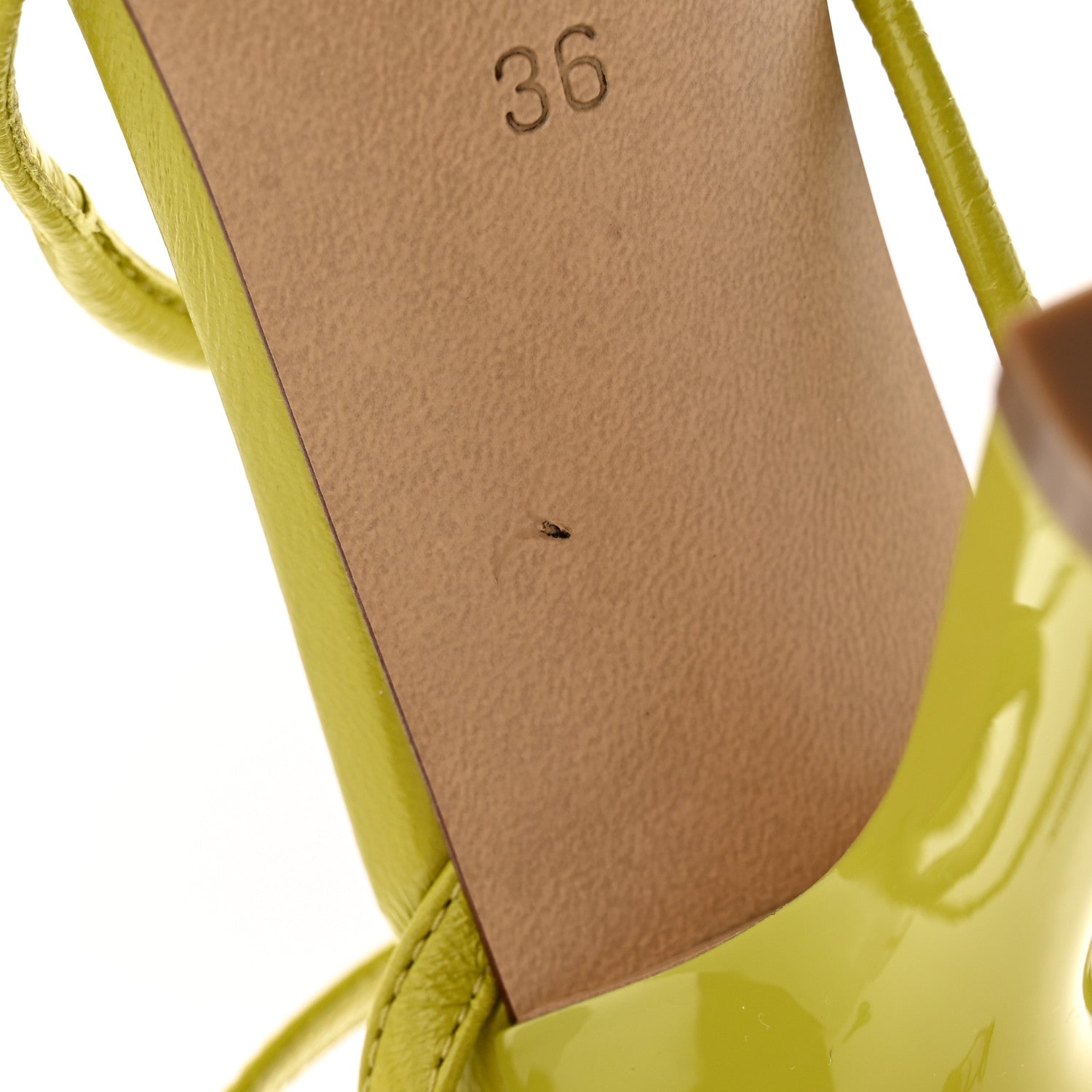 Bottega Veneta Crush Calfskin The Line 90mm Sandals 36 Acid 8 of 10
