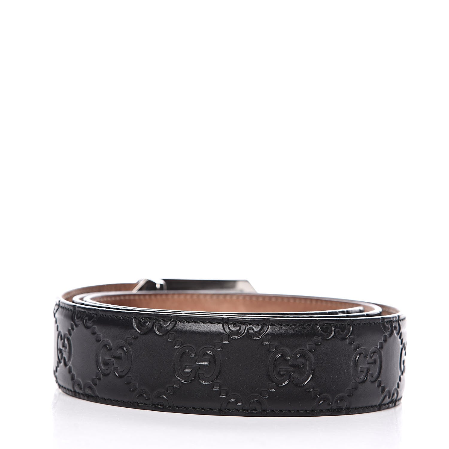 Gucci Guccissima Signature Belt 95 38 Black 3 of 7