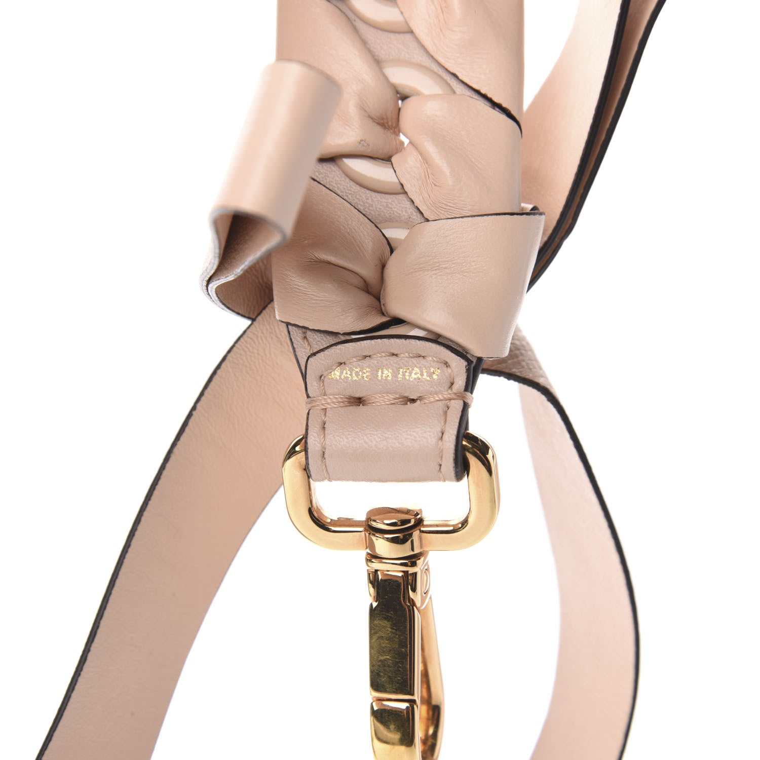 Fendi Vitello Liberty Shiny Nappa Lace Up Bow Mini Strap You Plaster 4 of 5