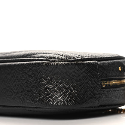 Saint Laurent Grain De Poudre Matelasse Monogram Mini Lou Camera Bag Black 10 of 11