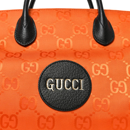 Gucci Econyl Nylon Monogram Large Off The Grid Tote Bag Carrot Orange Black 8 of 10