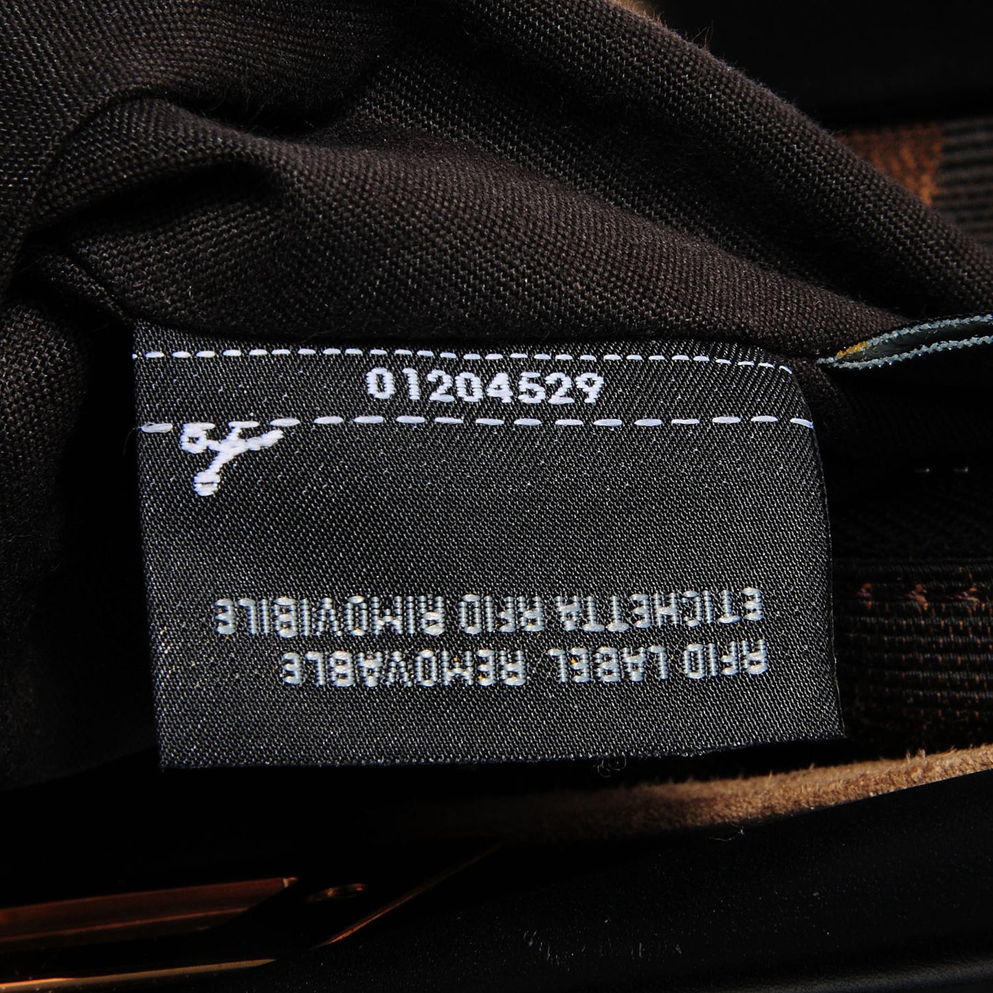 Vitello Morgan Fabric Jacquard Pequin Medium Peekaboo Iconic Satchel Black Tobacco
