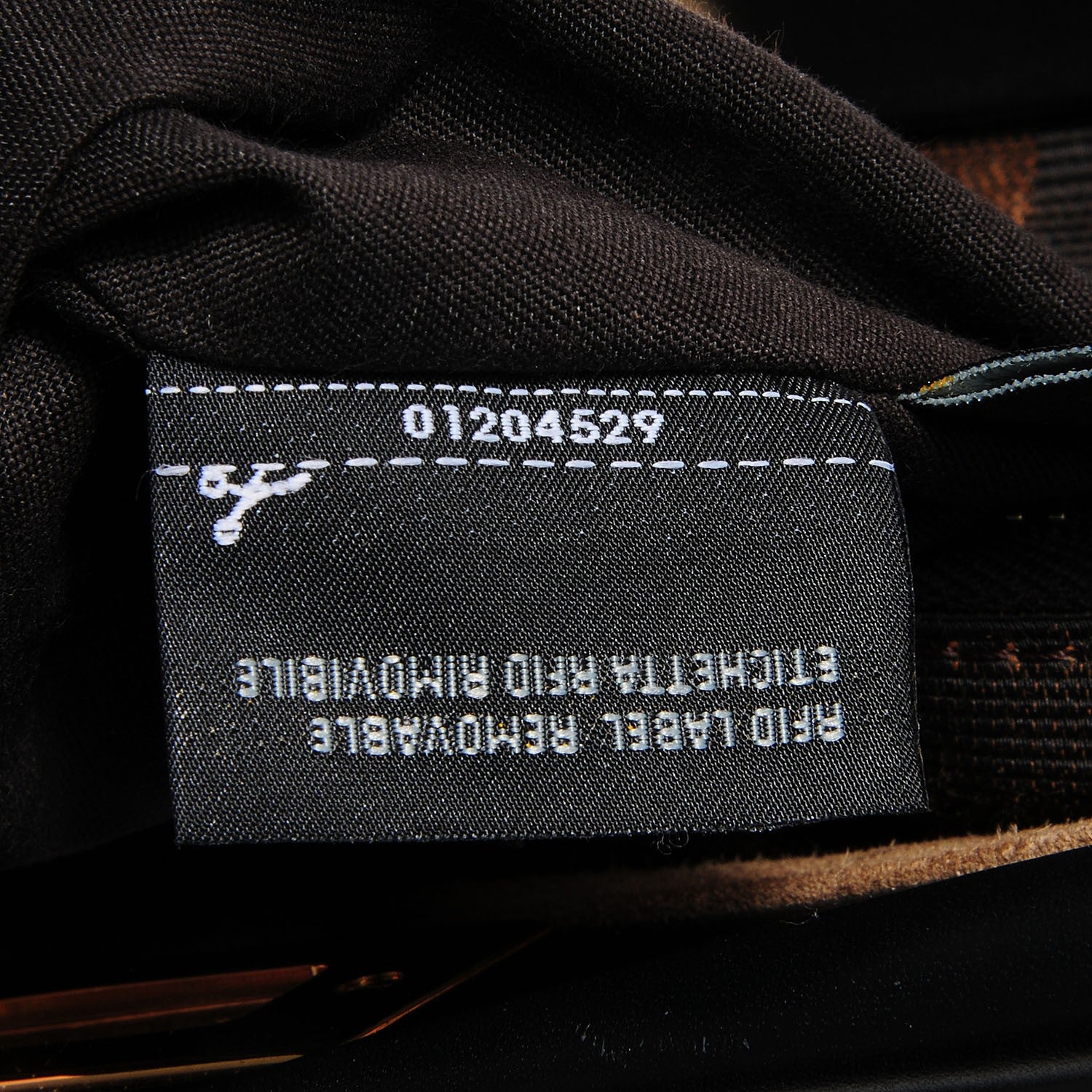 Fendi Vitello Morgan Fabric Jacquard Pequin Medium Peekaboo Iconic Satchel Black Tobacco 9 of 11