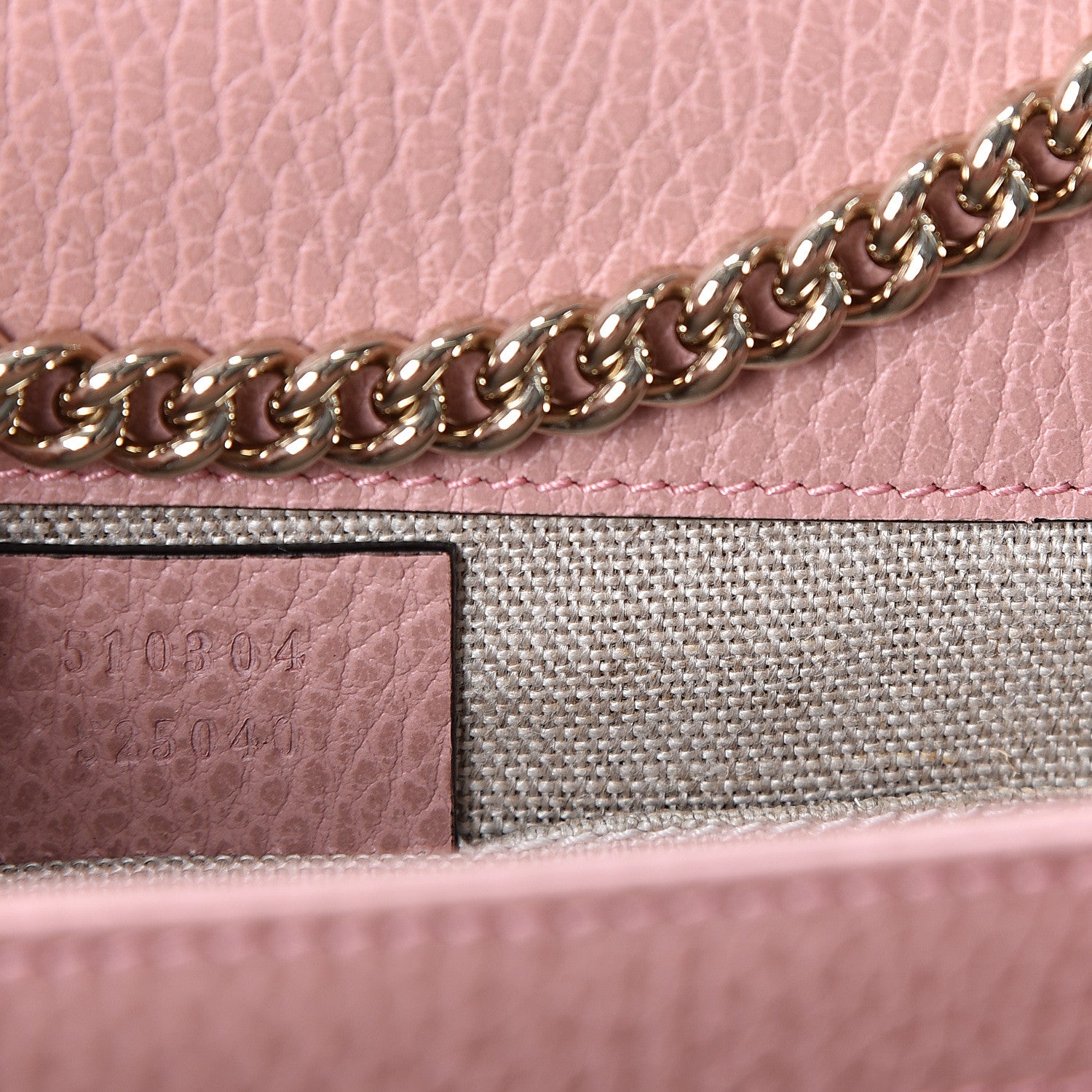 Gucci Dollar Calfskin Small Interlocking G Shoulder Bag Soft Pink 6 of 9