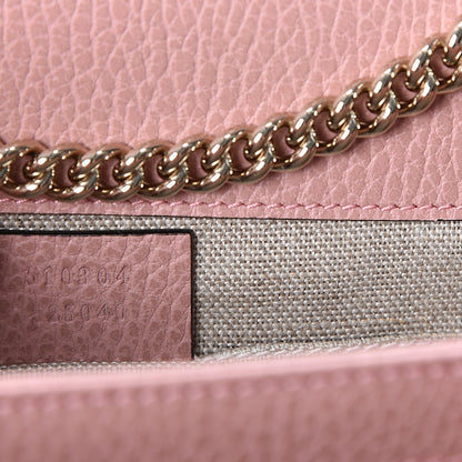Gucci Dollar Calfskin Small Interlocking G Shoulder Bag Soft Pink 6 of 9