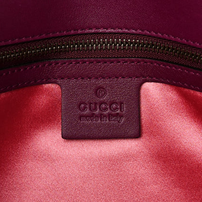 Gucci Velvet Matelasse Small GG Marmont Shoulder Bag Fuchsia Violet Cyclamen 5 of 10