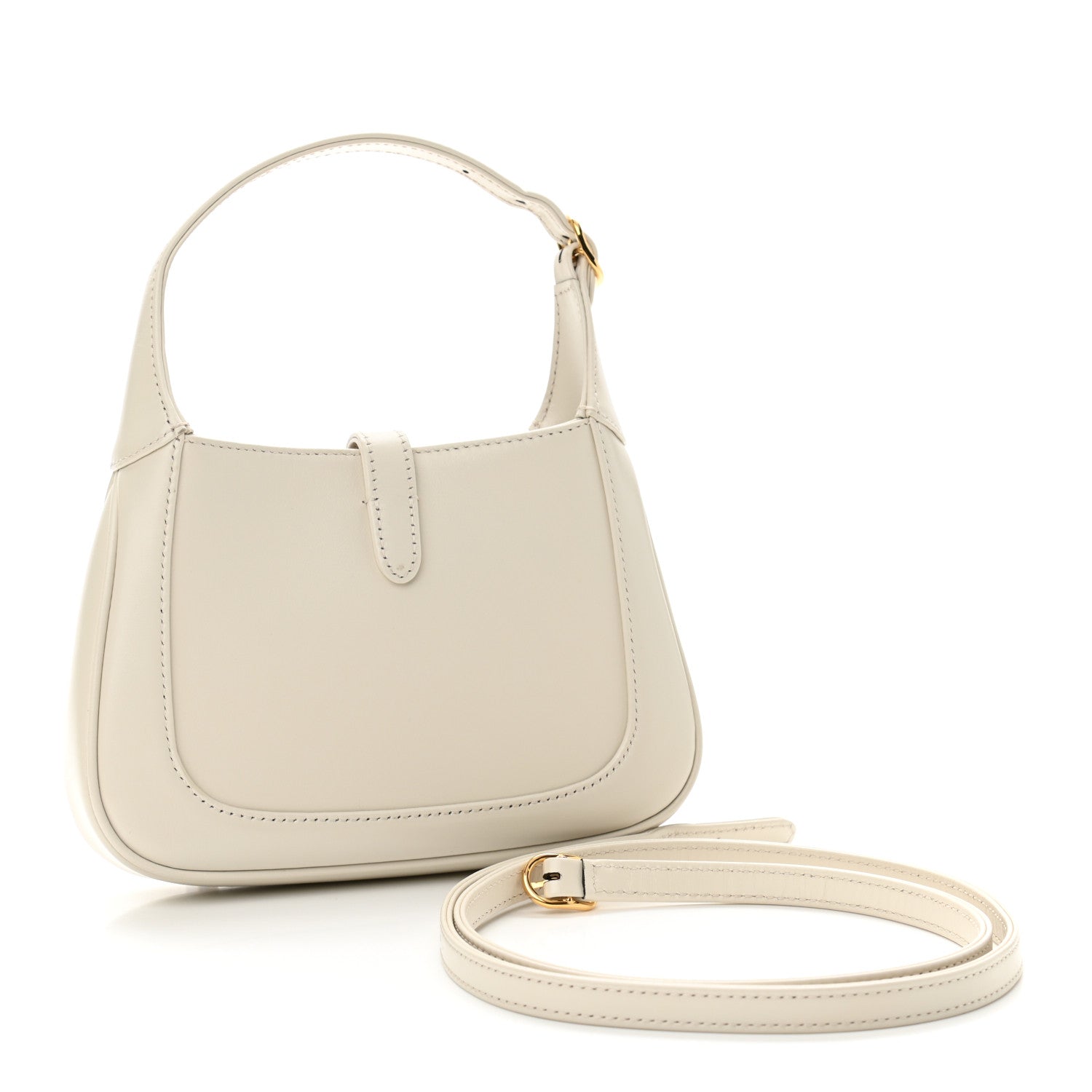 Gucci Boarded Dyana Lux Calfskin Mini Jackie 1961 Hobo Mystic White 3 of 11