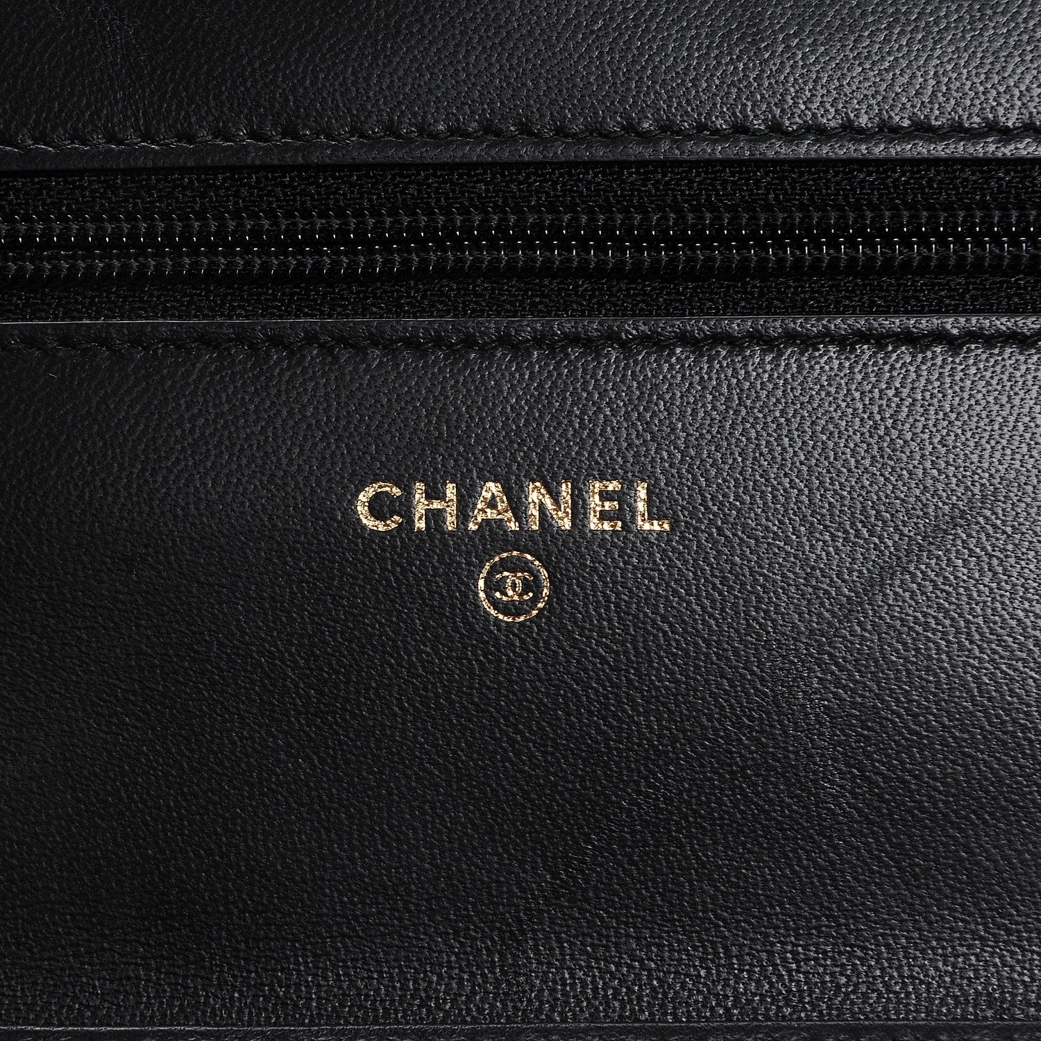 Chanel Lambskin Quilted Boy Wallet On Chain WOC Black 6 of 9