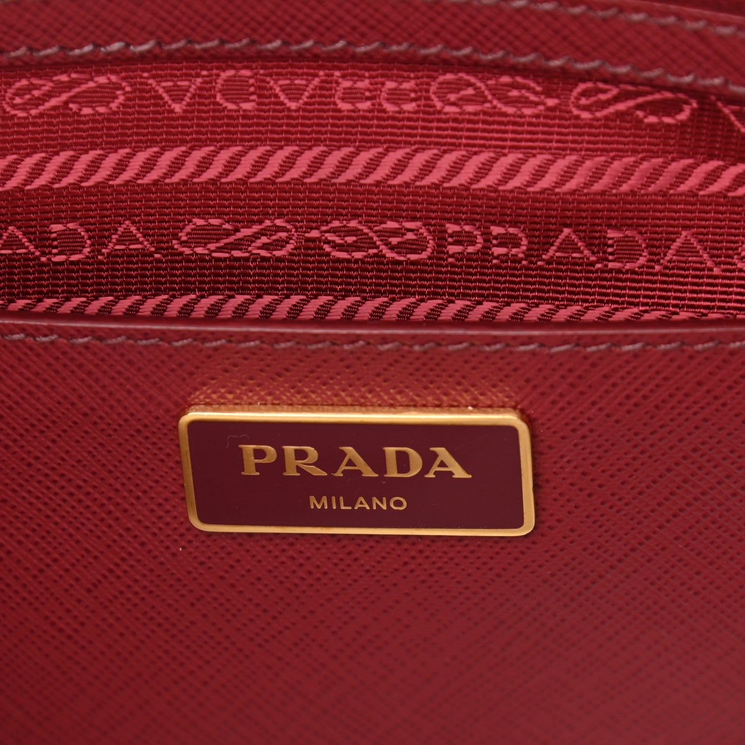 Prada Saffiano Lux Medium Tote Cerise 8 of 13