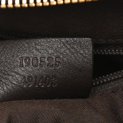 Gucci Monogram Medium D Gold Ring Hobo Dark Brown 7 of 12