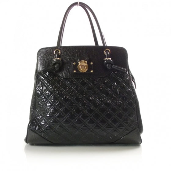 Marc Jacobs Patent Quilted N/S Swagger Tote Forest Green 1 of 13