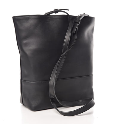 Bottega Veneta Smooth Matte Calfskin Bucket Bag Black 3 of 10