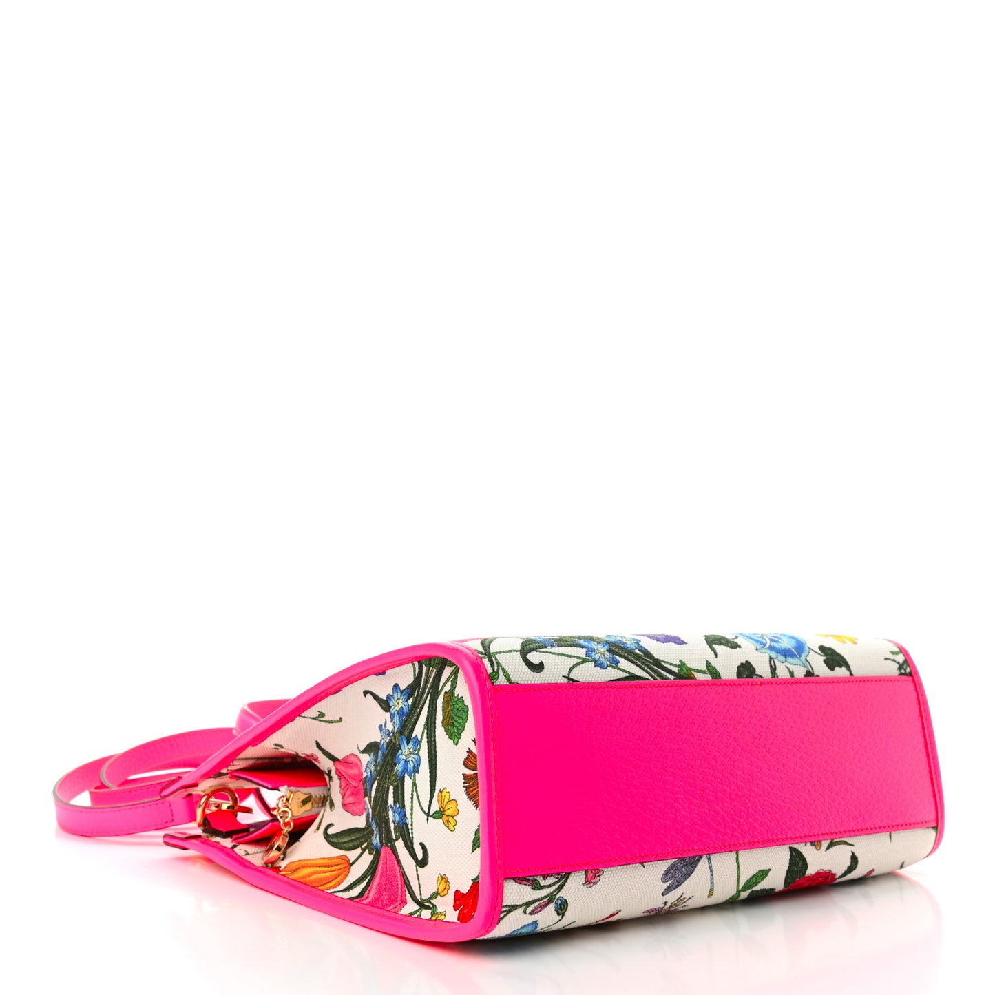 Canvas Medium Flora Tote Fuchsia