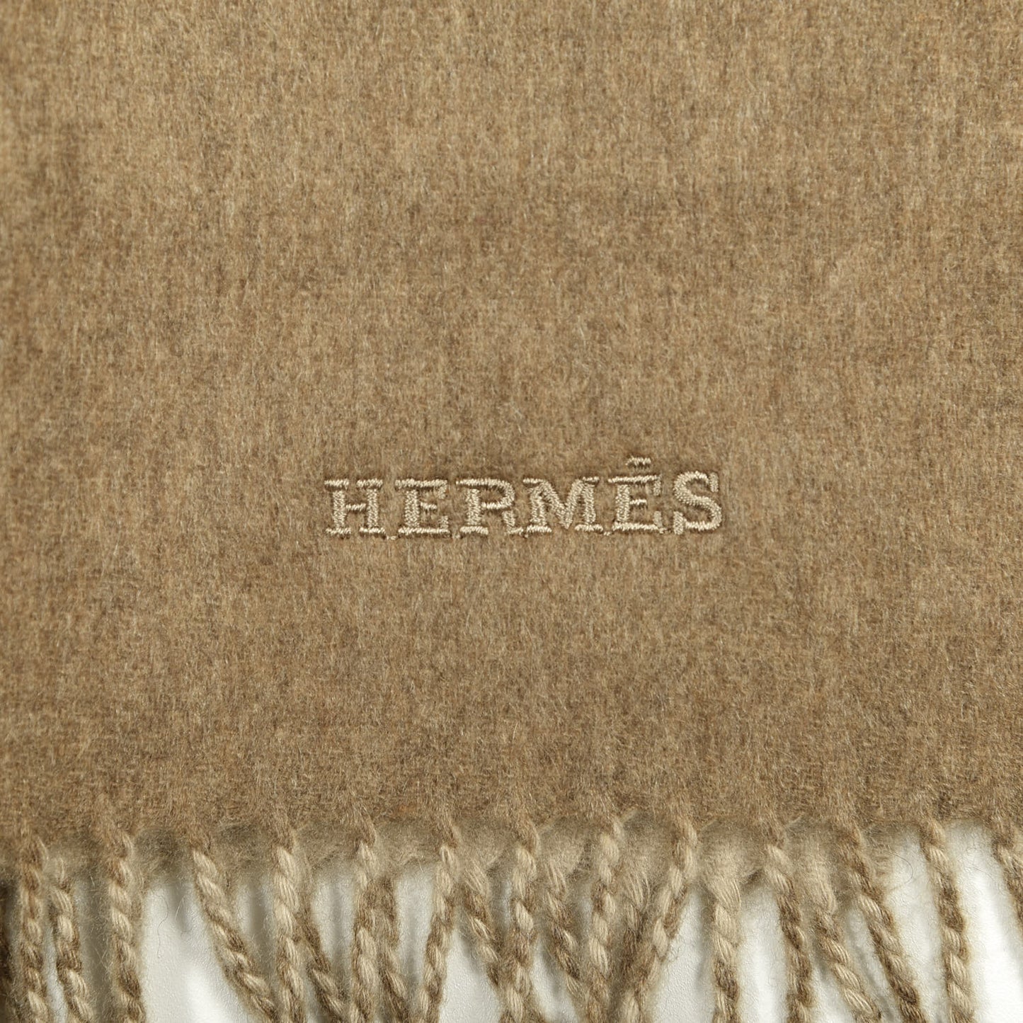 Cashmere Recto Verso Muffler Camel Beige