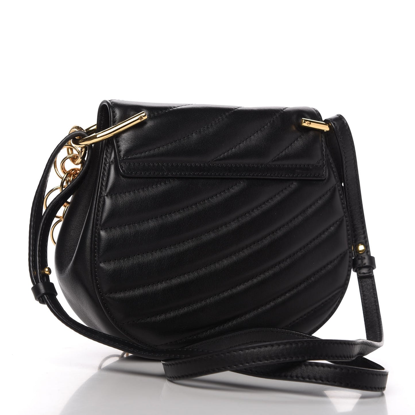 Calfskin Quilted Mini Drew Bijou Shoulder Bag Black