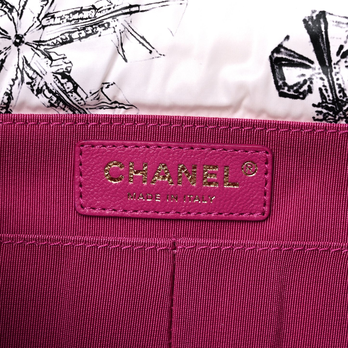 Nylon Knit Coco Neige Snowflake Small Flap White Pink