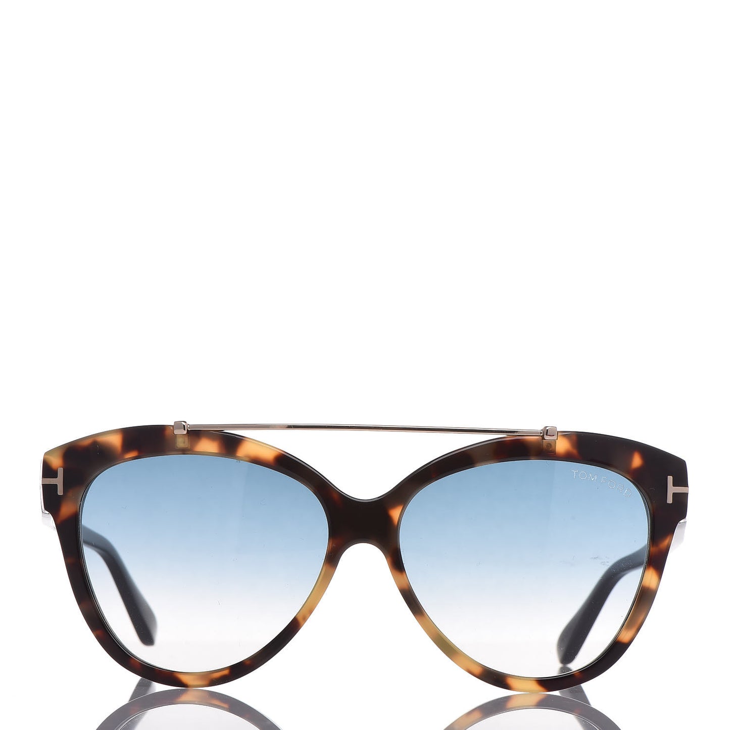 Livia Gradient Butterfly Sunglasses TF518 Tortoise