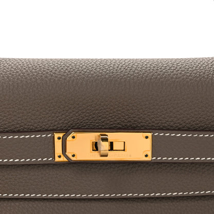 Hermes Togo Kelly Retourne 28 Etoupe 8 of 10