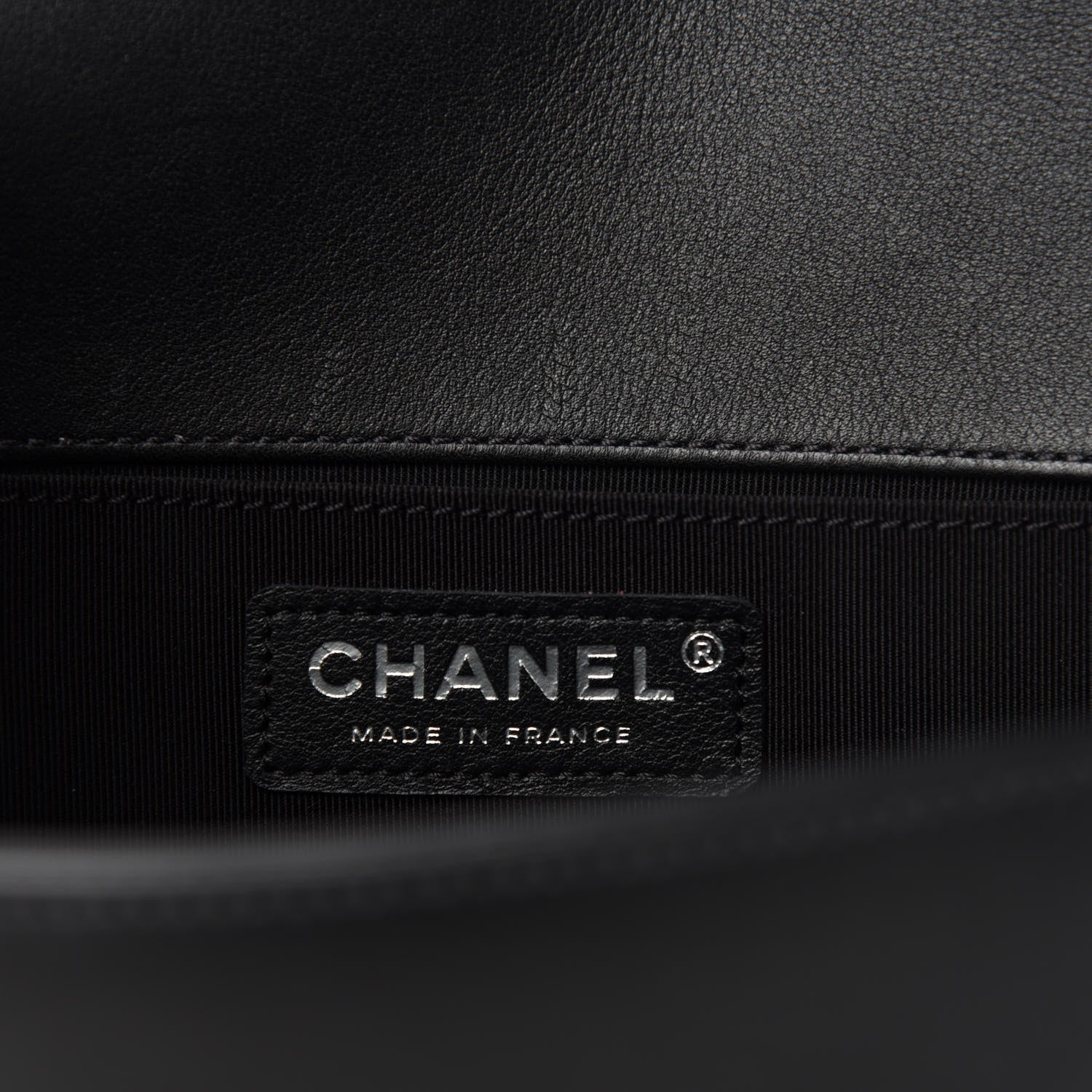 Chanel Lambskin Chevron Quilted Medium Boy Flap Black 8 of 13