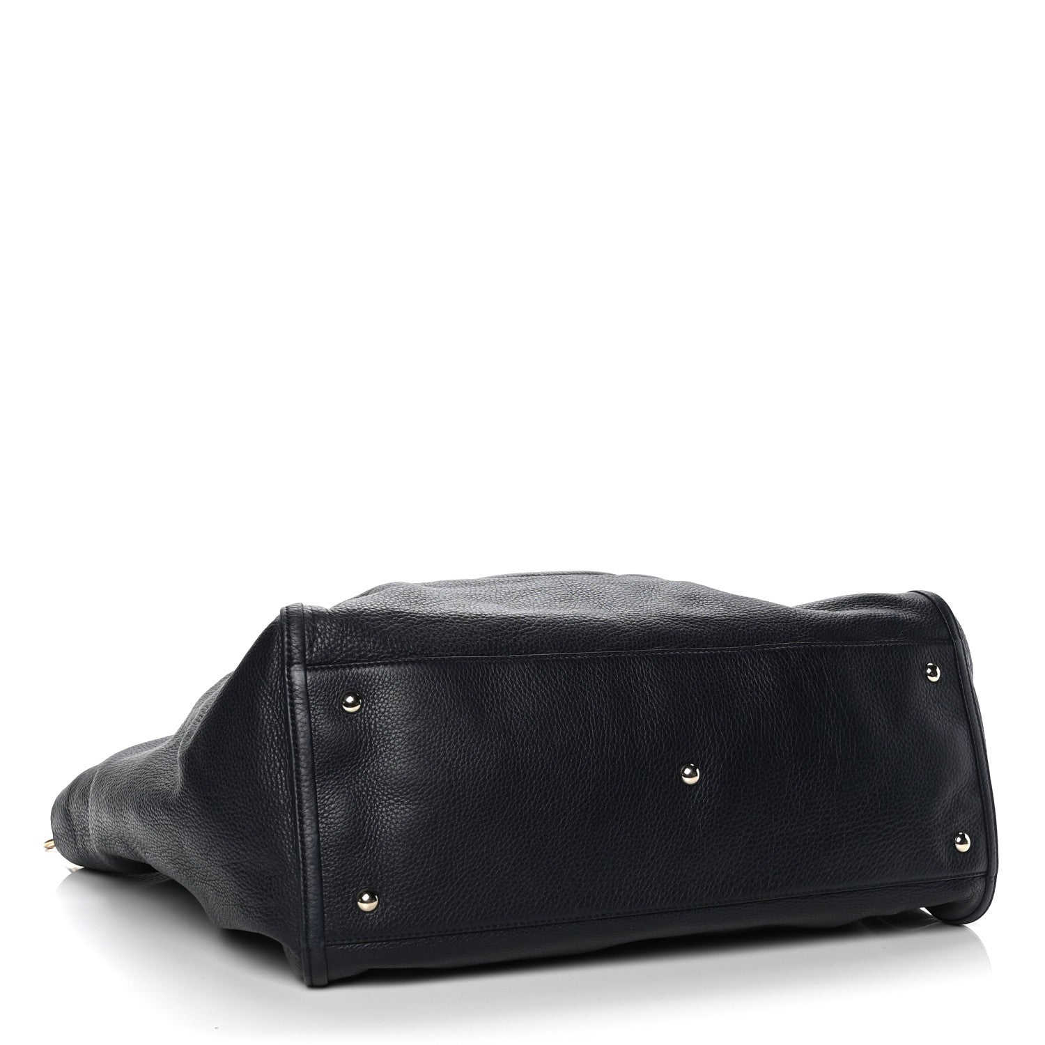 Gucci Pebbled Calfskin Large Soho Shoulder Bag Black 3 of 4