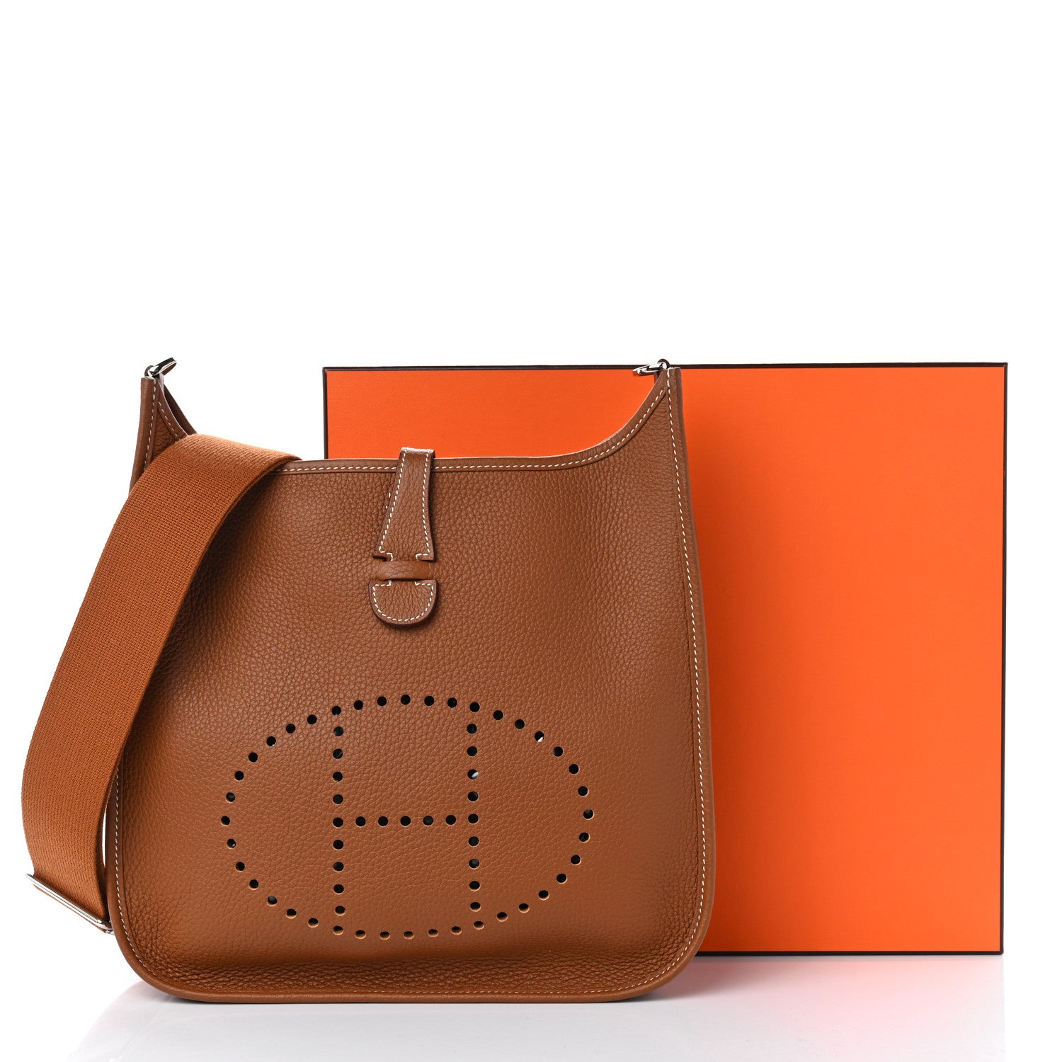 Hermes Taurillon Clemence Evelyne III PM Gold 11 of 11