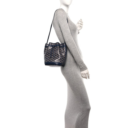 Goyard Goyardine Petit Flot Bucket Bag PM Navy 2 of 9