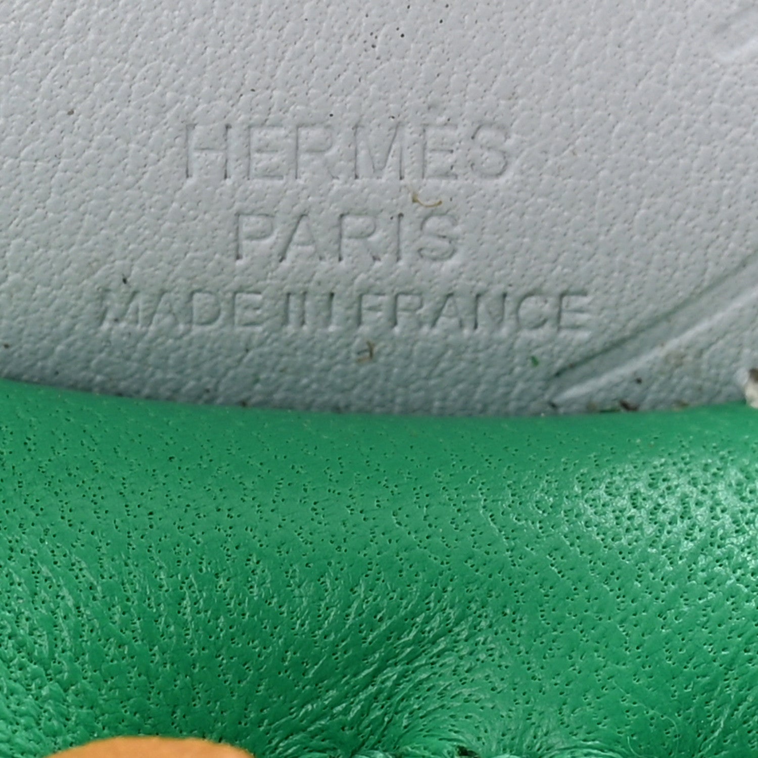 Hermes Milo Lambskin Grigri Rodeo Pegase Horse Bag Charm PM Menthe Sesame Bleu Brume 3 of 6