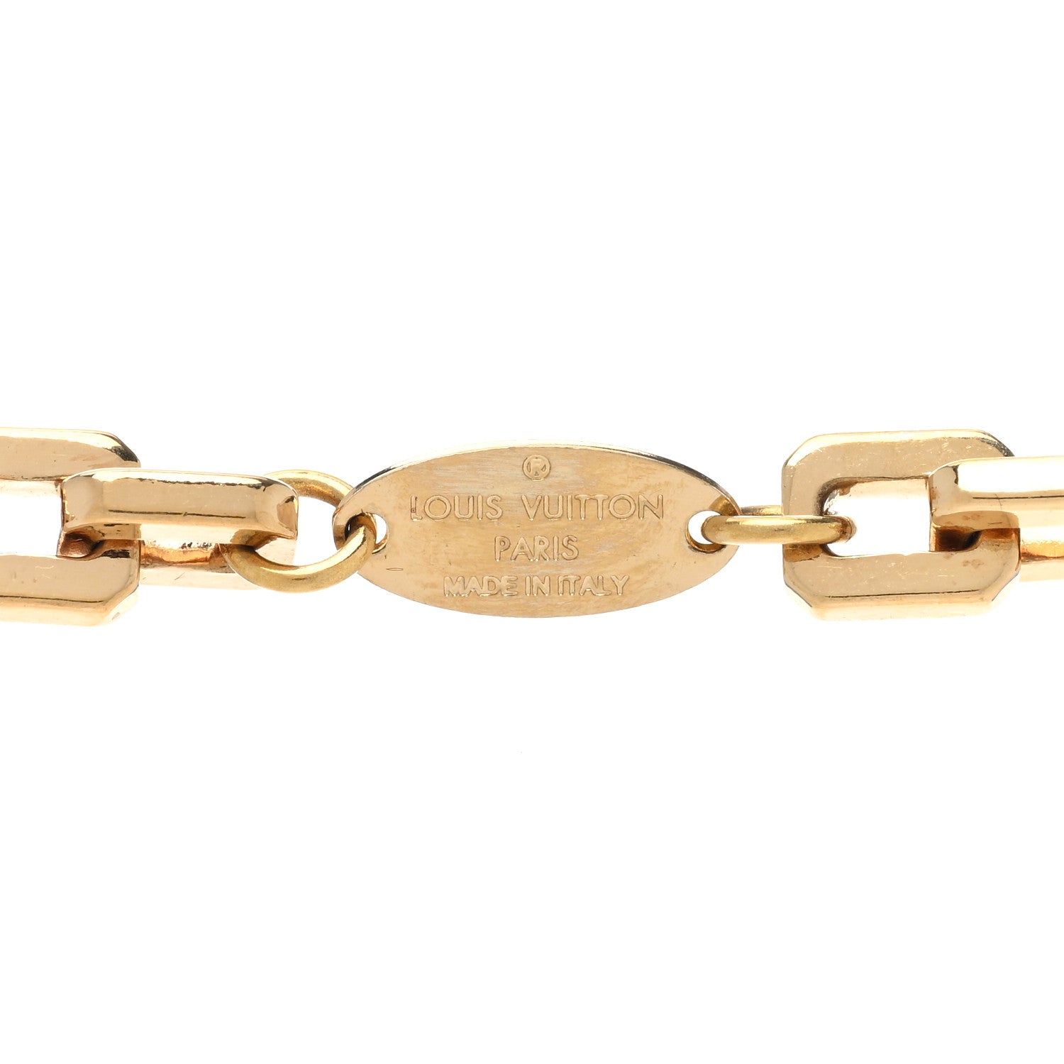Louis Vuitton Essential V Chain Long Necklace Gold 4 of 4