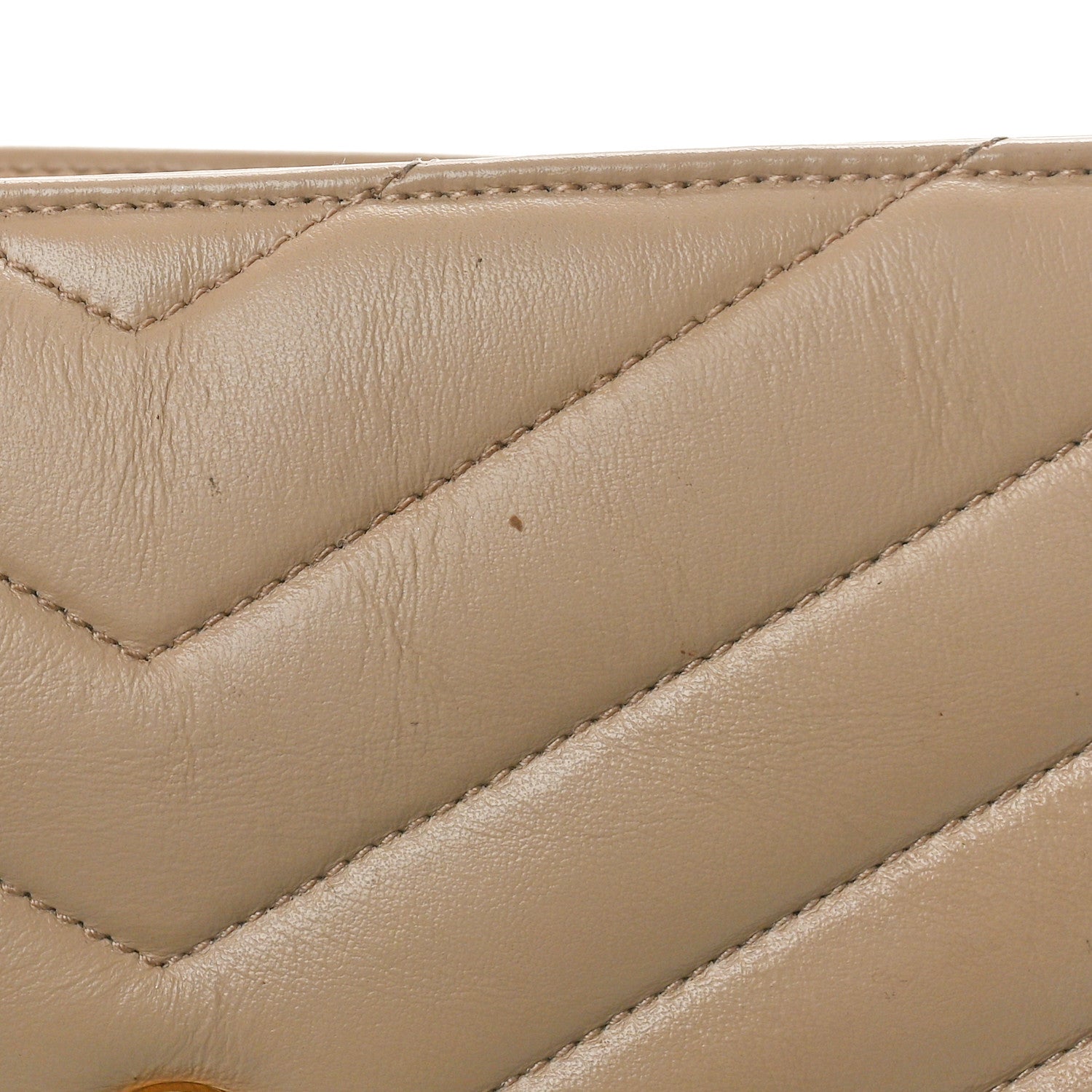 Saint Laurent Calfskin Y Quilted Monogram Medium Loulou Chain Satchel Dark Beige 14 of 21