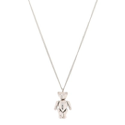 Christian Dior Teddy Bear Necklace Silver 1 of 7