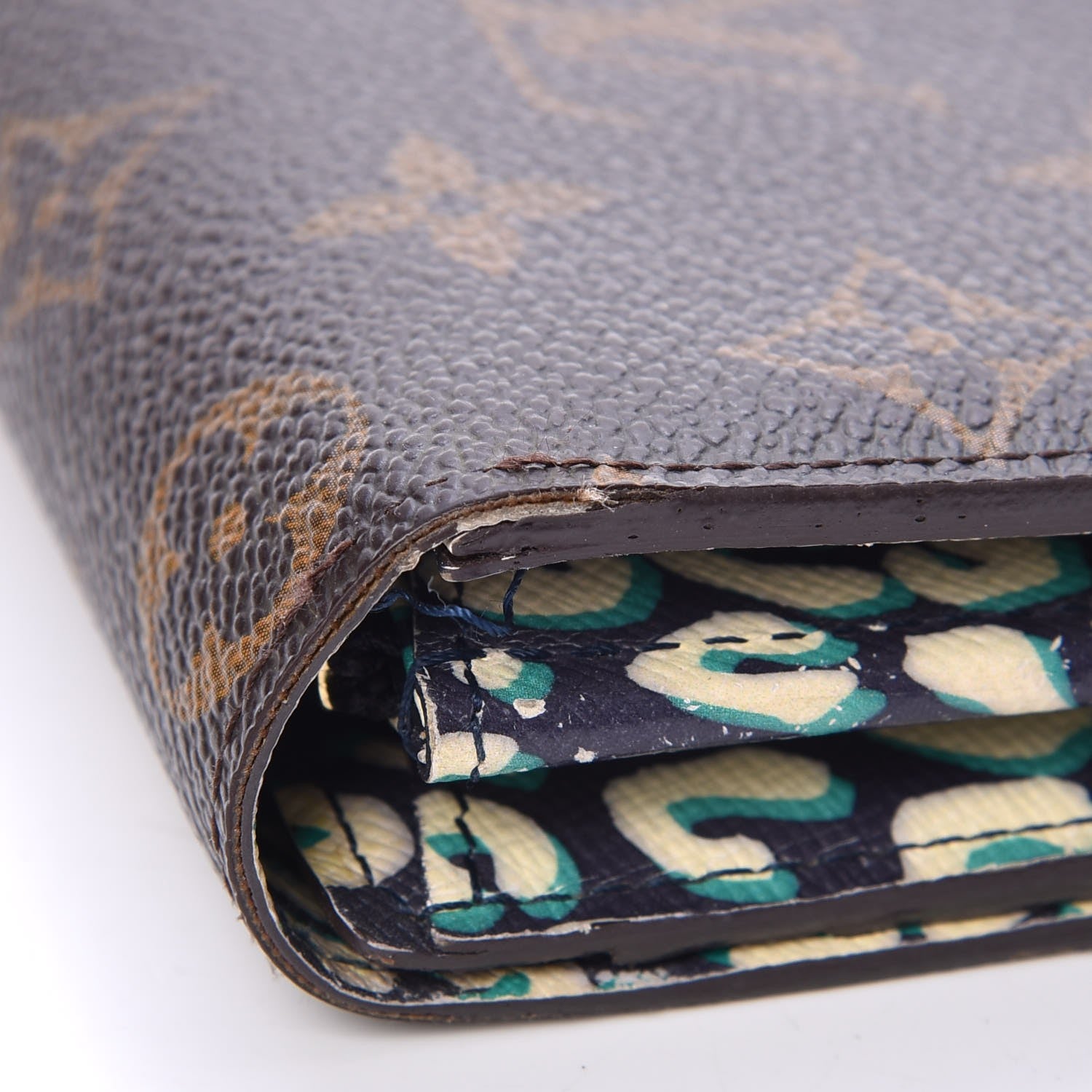 Louis Vuitton Monogram Leopard Sarah Wallet Blue Infini 17 of 18