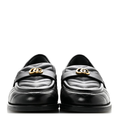 Gucci Nappa Matelasse Double G Marmont Loafers 41 Black 3 of 9