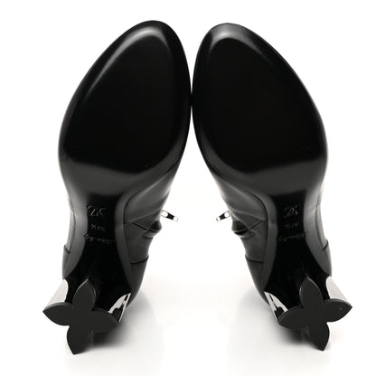 Louis Vuitton Calfskin Uniformes Silhouette Ankle Boots 37.5 Black 5 of 9