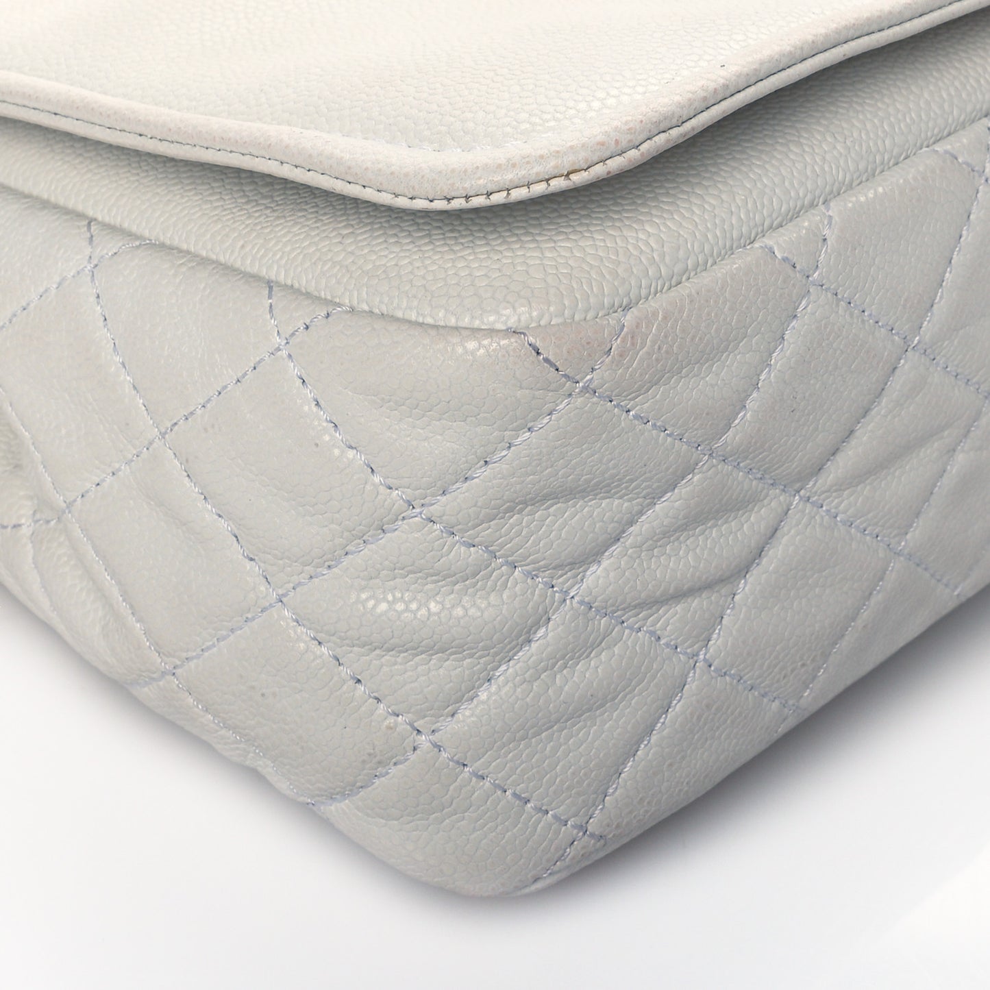 Caviar Large Timeless CC Flap White