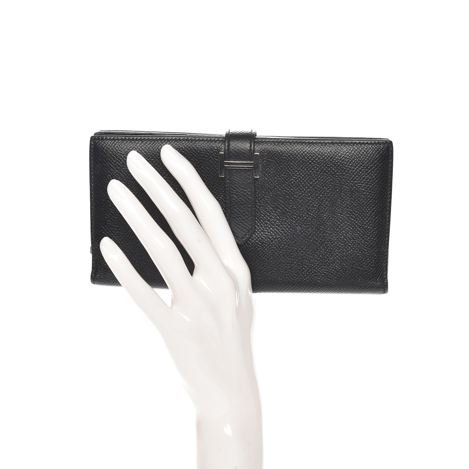 Hermes Epsom Bearn Gusset Wallet Black 2 of 8