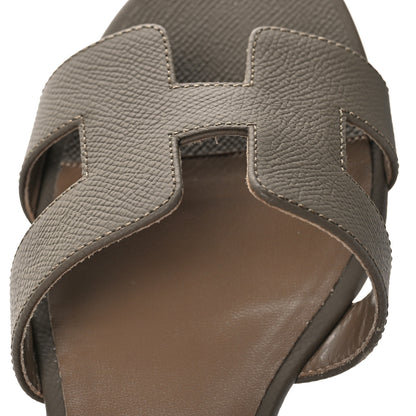 Hermes Epsom Oasis Sandals 40.5 Etoupe 11 of 12