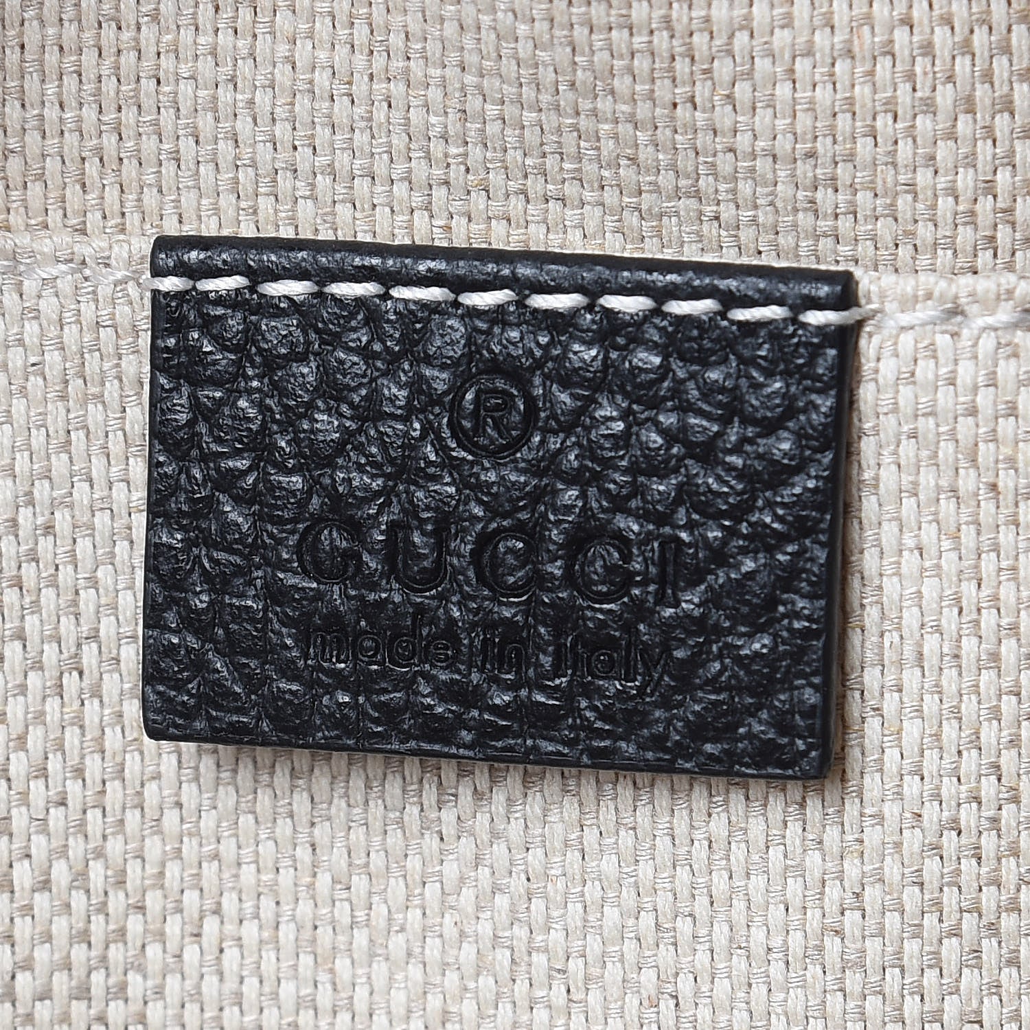 Gucci Dollar Calfskin Bi-Color Small Soho Disco Bag Mystic White Black 6 of 10