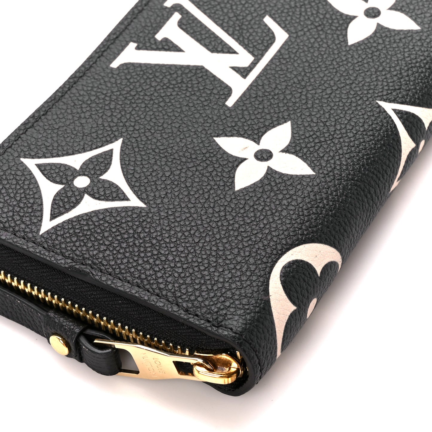 Empreinte Monogram Giant Zippy Wallet Black Beige