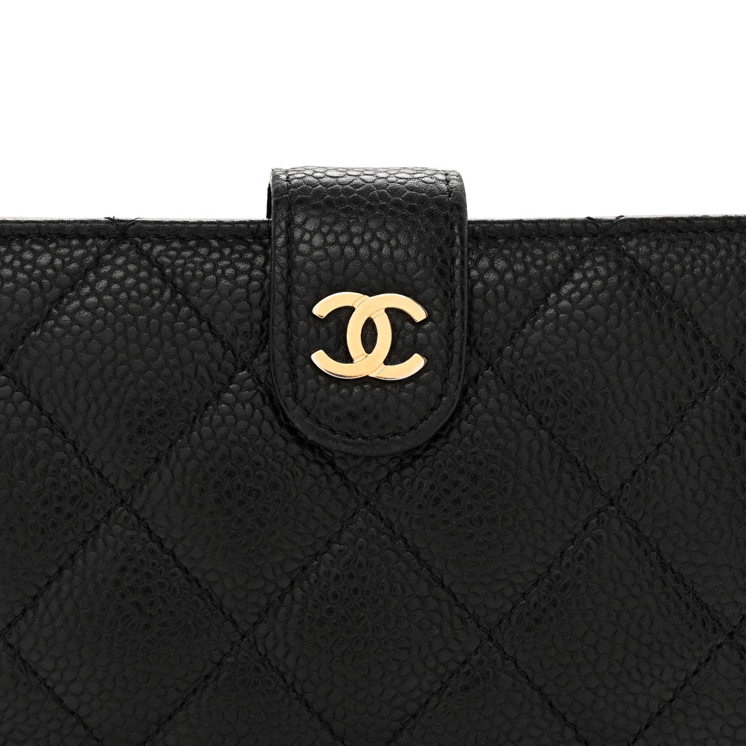 Chanel Caviar Quilted Zipped Pocket Wallet Black 7 of 10