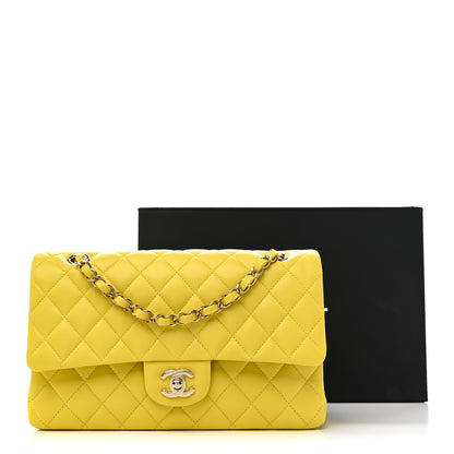 Chanel Caviar Quilted Medium Double Flap Yellow 11 of 11