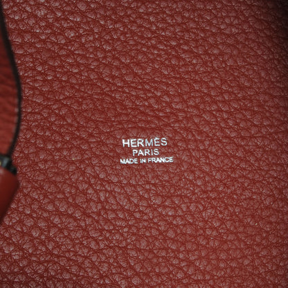 Hermes Taurillon Clemence Picotin Lock TGM Rouge Garance 6 of 7