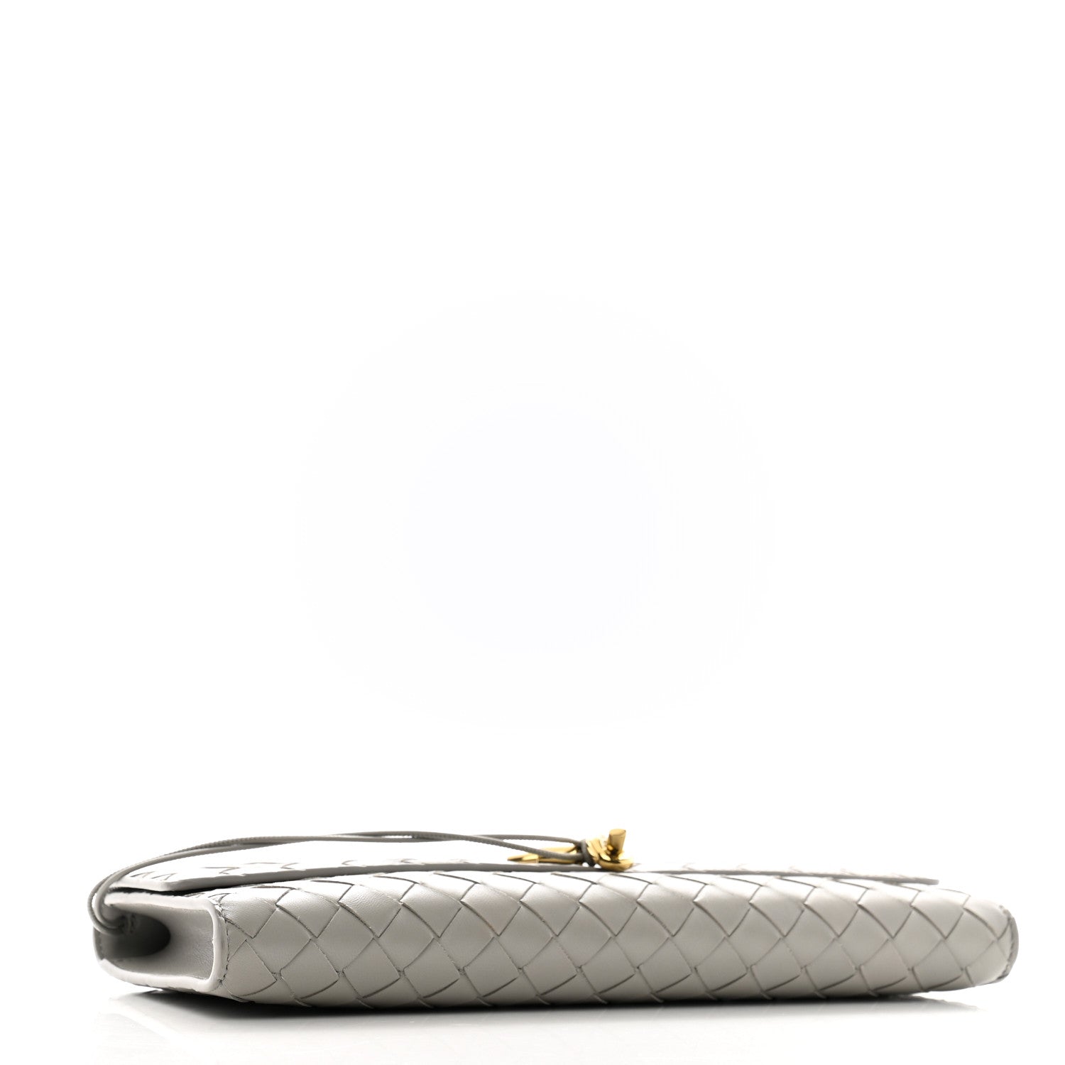 Bottega Veneta Nappa Intrecciato Long Andiamo Top Handle Clutch Sterling 4 of 9