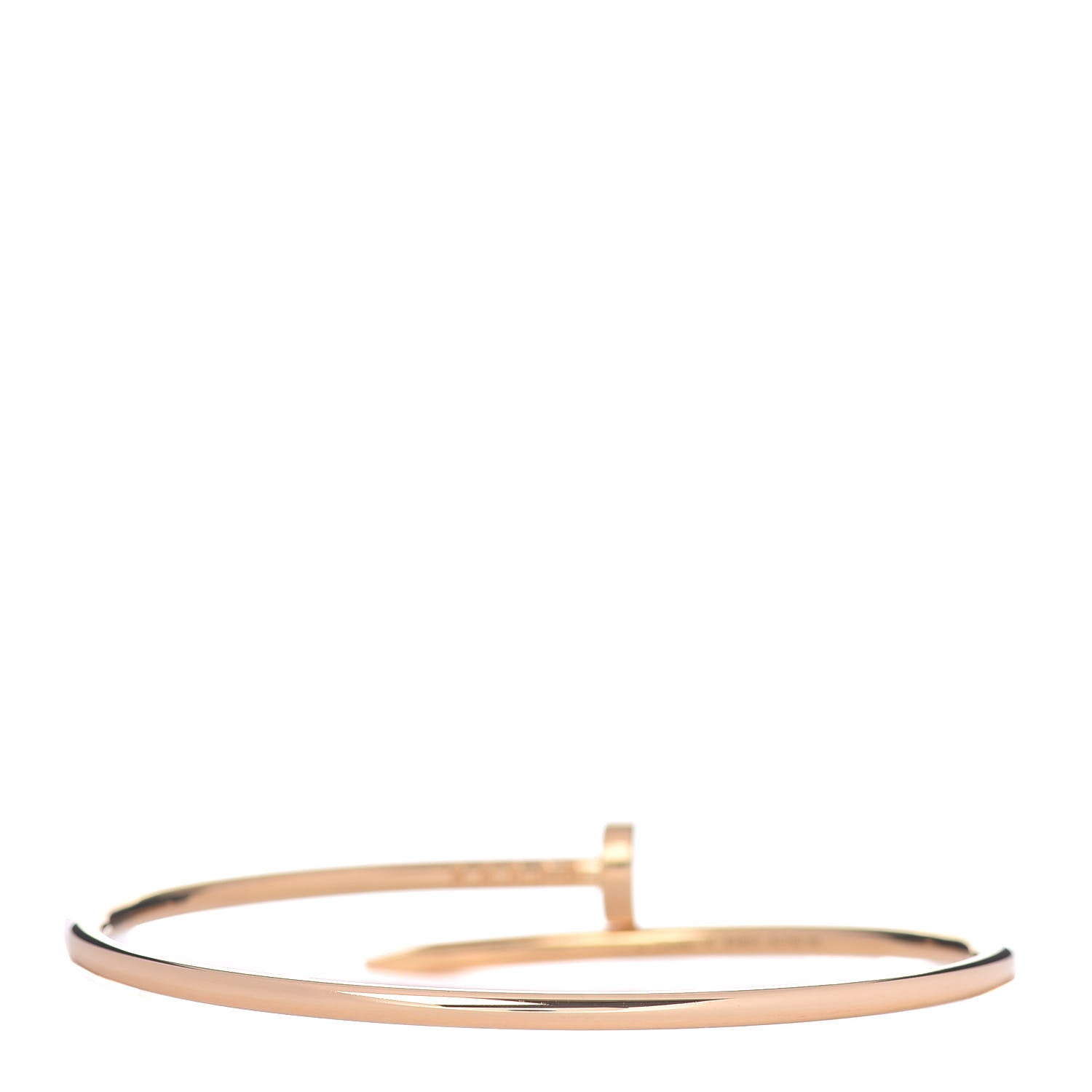 Cartier 18K Yellow Gold Small Juste Un Clou Bracelet 17 3 of 5