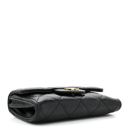 Chanel Caviar Quilted Flap Card Holder Wallet Black 5 of 15
